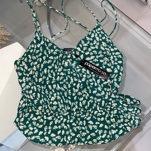 Spring flower print top